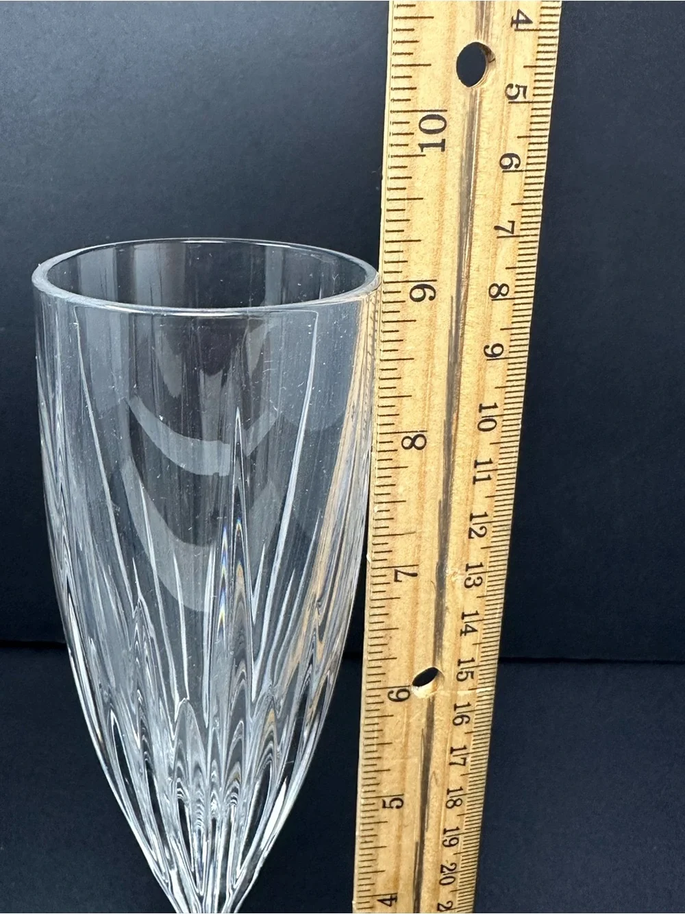 Mikasa Icicles Champagne Flute With Vertical Fluted Cuts Set Of 2‎ 9
